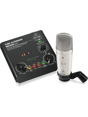VOICE STUDIO  BUNDLE PARA STUDIO [PREAMP MIC500USB, MICROFONO C-1]   BEHRINGER