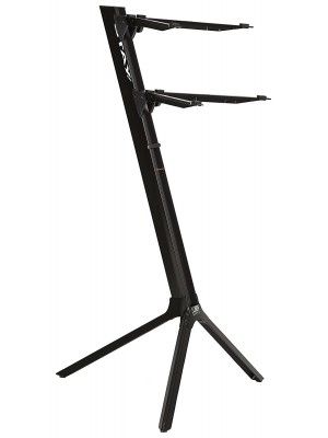 1100-02    STAY  STAND TIPO COLUMNA  PARA 2 TECLADOS COLOR NEGRO   STAY